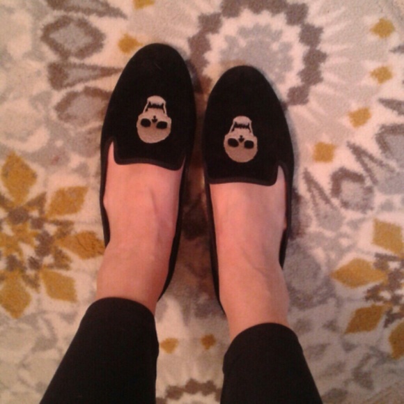 Zara Skull Smoking Flats - Picture 7 of 7